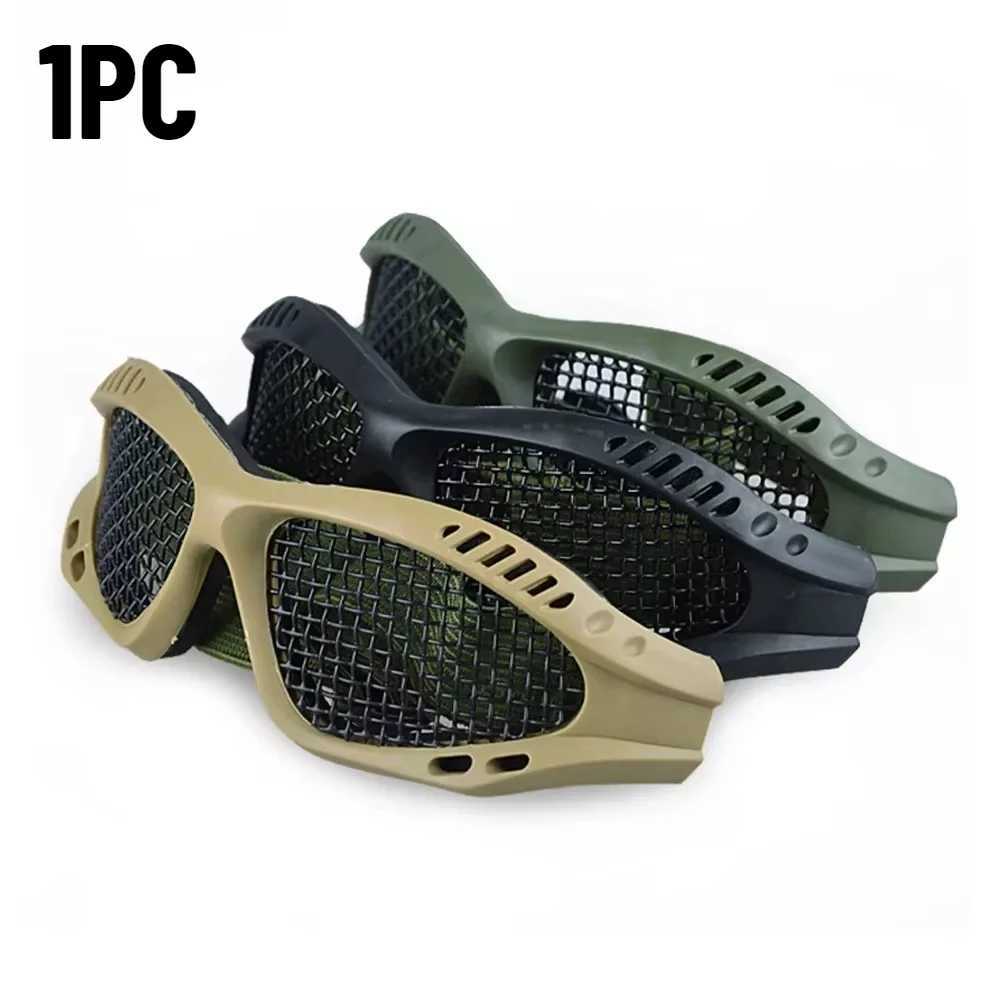 1PC Outdoor Eye Protective Comfortable Safety Glasses Goggles Anti Fog with Metal MeshPC Len for Paintball J250919