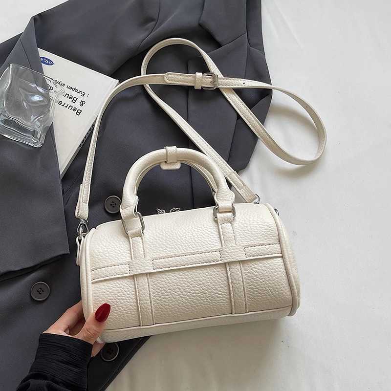 Fashionable and minimalist shoulder bags cylindrical bags daily multifunctional solid color trendy crossbody bags suitable fXJ250918