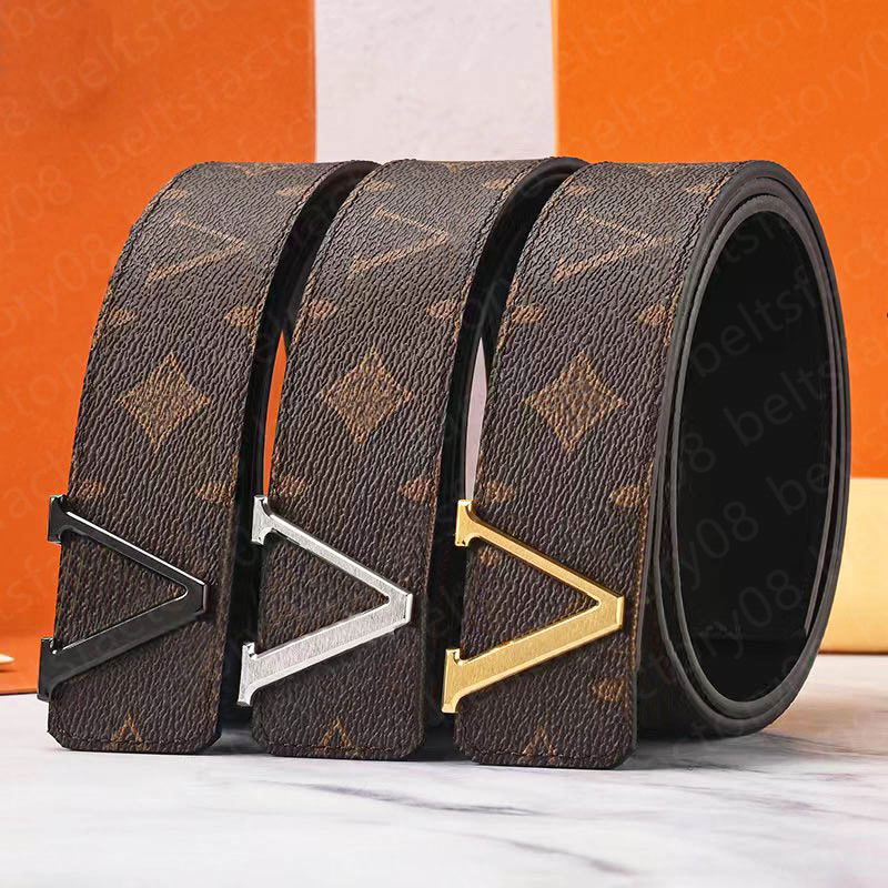 Belt Men Designer Belts For Men Women Ceinture Luxe Belt Genuine Leather Jeans Belt Classic Black Letter Belts Metal Smooth Buckle Waistband