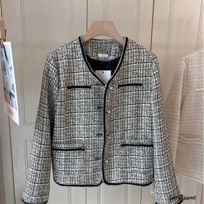 Free Shipping Designer Autumn Classic Fashion Simple Short Jacket Light Casual With Cotton Or Regular ddmyfriend