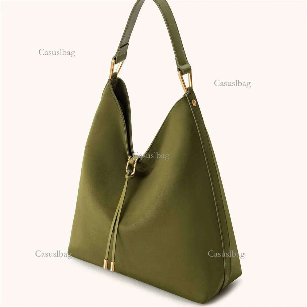 JW PEI Aria Large Capacity Faux Suede Shoulder Crossbody Bag For Women, Solid Color Underarm Commuter Bag, Simple Casual Purse