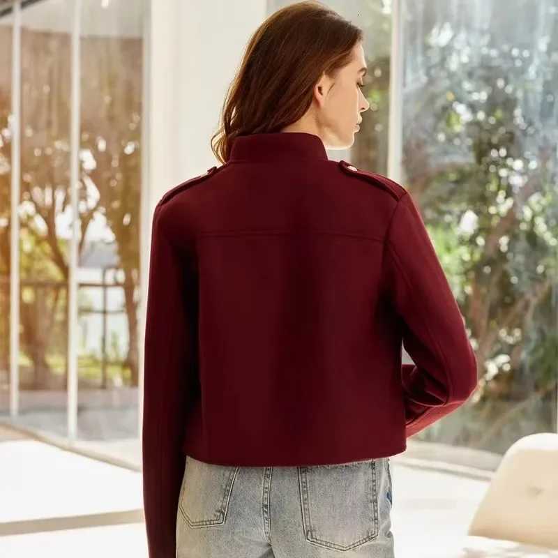 Womens Retro Casual Jacket Fall Fashion Button Pocket Solid Slim Coat Streetwear Female Office Lady Warm Jacket Outfits Z250918