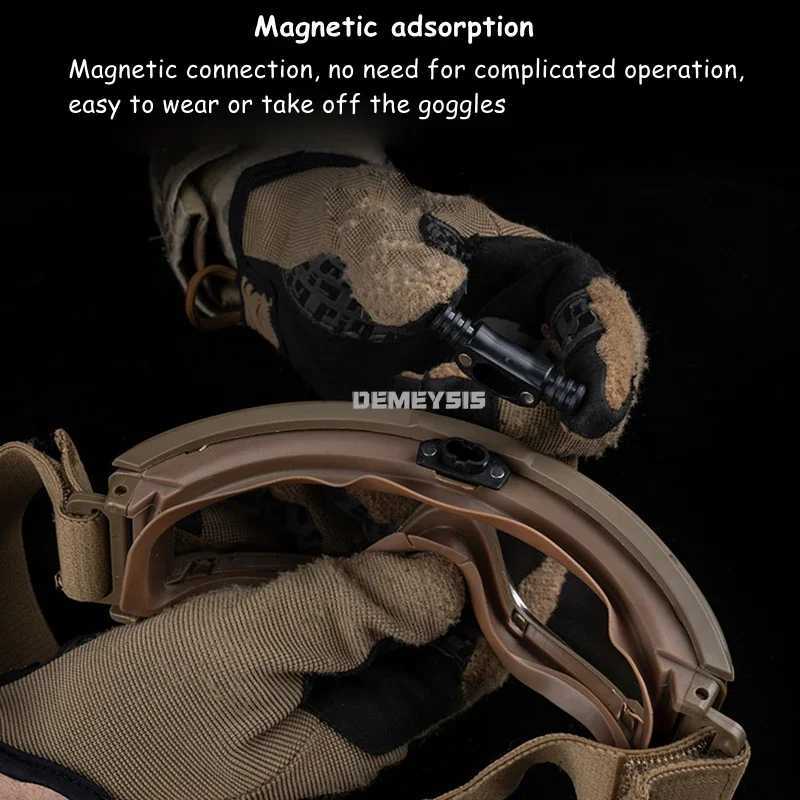 Tactical Goggles Defogger Outdoor Shooting Hiking Glasses Defogging Fan Anti Fog Kit Adjustable Wind Speed Goggles Defogger J250919