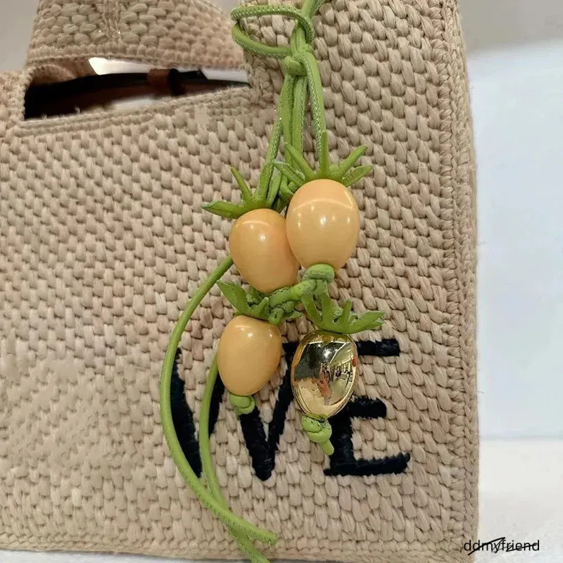 Bag Charms Lavender Tomato Vine Charm In Classic Calfskin S Designer Fashion Style Designer Woman Pendant Suitable Cute Handbag Accessories ddmyfriend