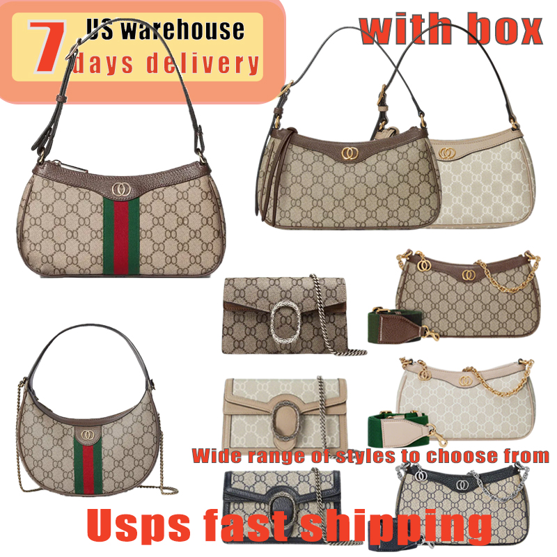 With box GG Designer Tote bag Luxury Bag Shoulder Bags Shopping Bag Leather Tote Bag Fashion Large Capacity Women's Handbag Coin Purse Crossbody bags Casual Square Bag
