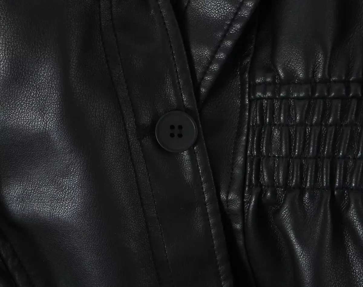 Lady New Autumn High Street Jacket Outwear Brown Zipper Pu Leather Jacket Women Casual Lapel Vneck Elastic Waist Cinching Coat Z250918