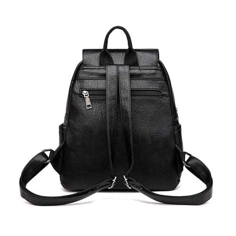 New Arrival Pu Leather Backpack Shoulder Bags For Women Fashion Travel Knapsack High Quality Rucksack School Bag Z250915