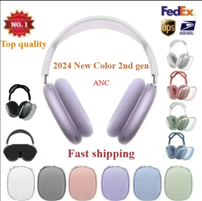 OEM Metal High Quality for AirpodsMax ANC Bluetooth Headphone Earbuds Accessories Transparent TPU Silicone Case Noise Cancelling Headset Cover Case