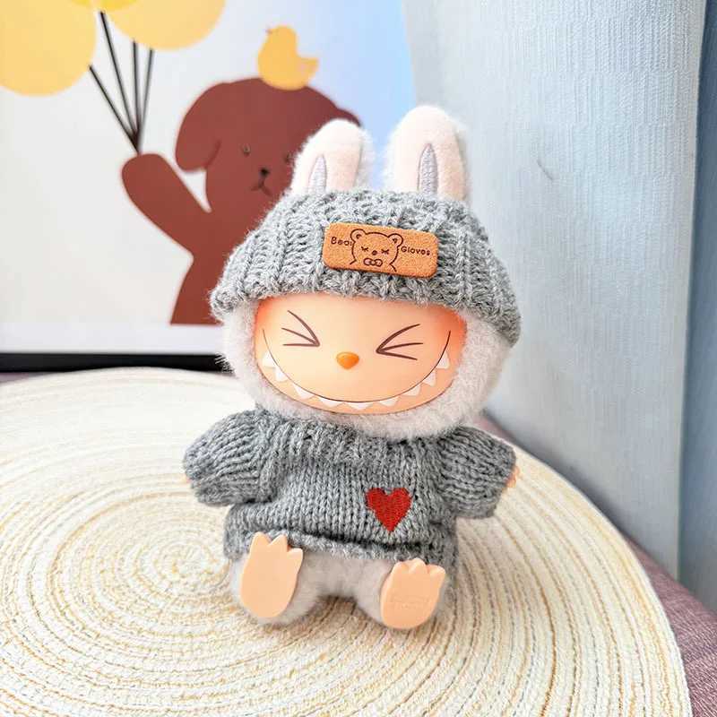 Labubu Dolls Baby Sweater Clothes Hat Highquality Dress The Monster Outfit Accessories Love Clothing Gift Kids C250919