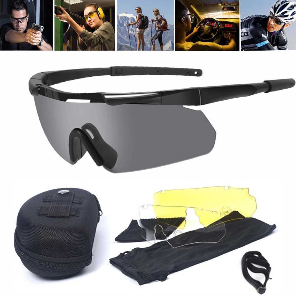 Tactical Protection Glasses Goggs Army Sunglasses Paintball Shooting Goggs Mountaineering Hiking Cycling Sunglasses Y250919