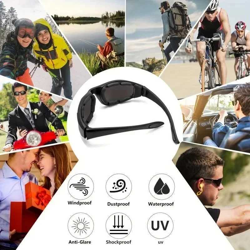 Motorcycle Riding Goggles Tactical UV400 Dustproof Glasses for Hunting Shooting Bike Riding Windproof Protective Equipment J250919