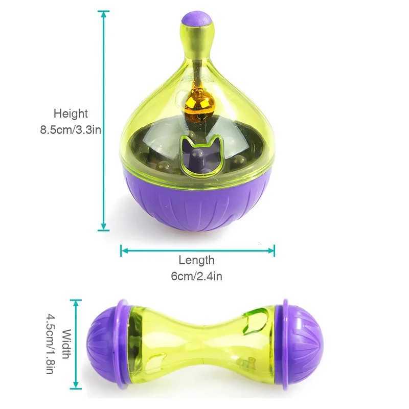 Pet Cat Fun Bowl Feeding Toys Dog Tumbler Feeder Puppy Kitten Shaking Leakage Food Ball Container Exercise Training Leakage Toys X250918