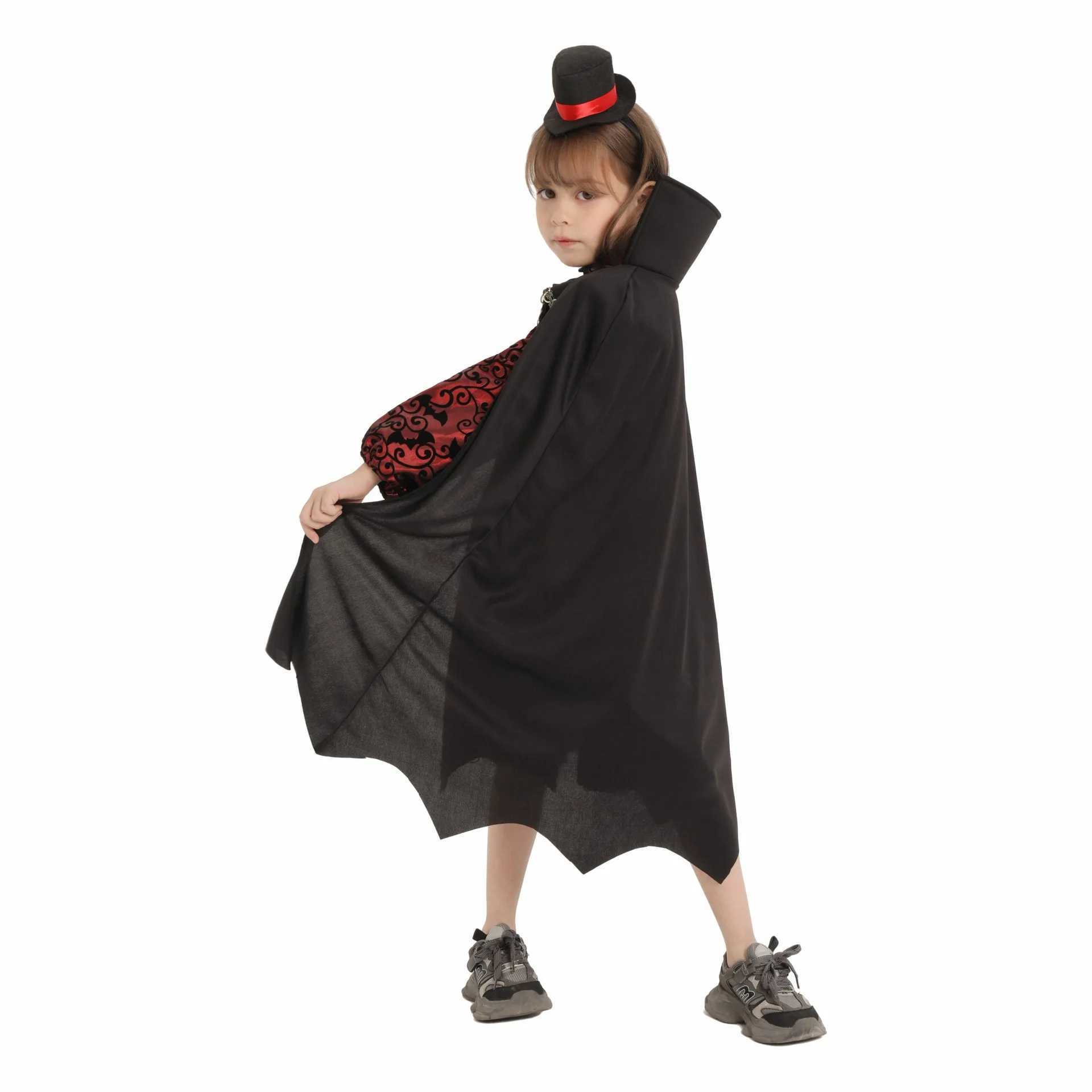 Children Horror Dress Up Vampire Noble Girl Halloween Cosplay Party Dress Up Costume Kids School Role Playing Stage Outfit L250918