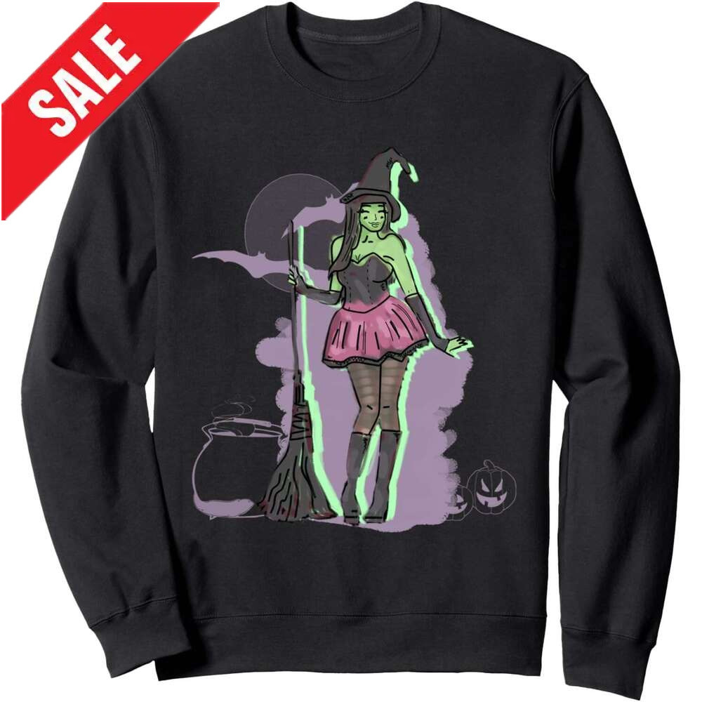Long Sleeve Shirts for Men sweatshirt Sexy Enchantress Witch Halloween Funny Gift Sweatshirt T shirt Tee Streetwear Casual tops clothes 2025