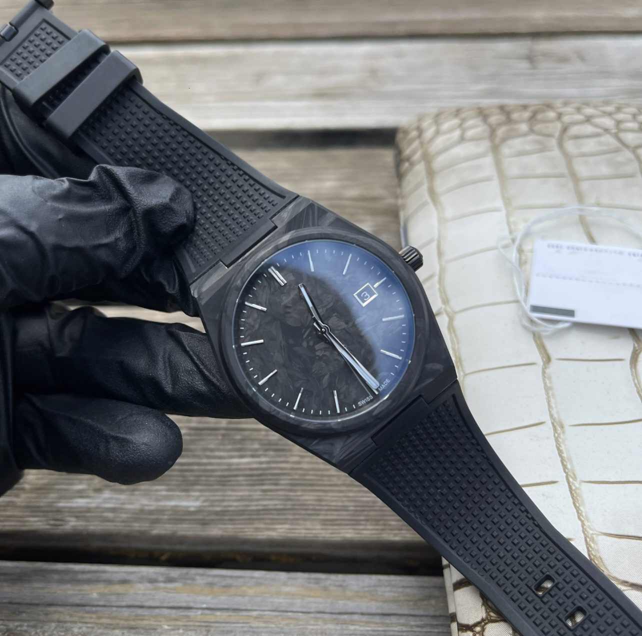 prx watch automatic watchs 10A high qualtiy mechancial movement-powermatic 80 menwatches carbon fiber watchcase rubber strap weight 75g montre watchbox 2797