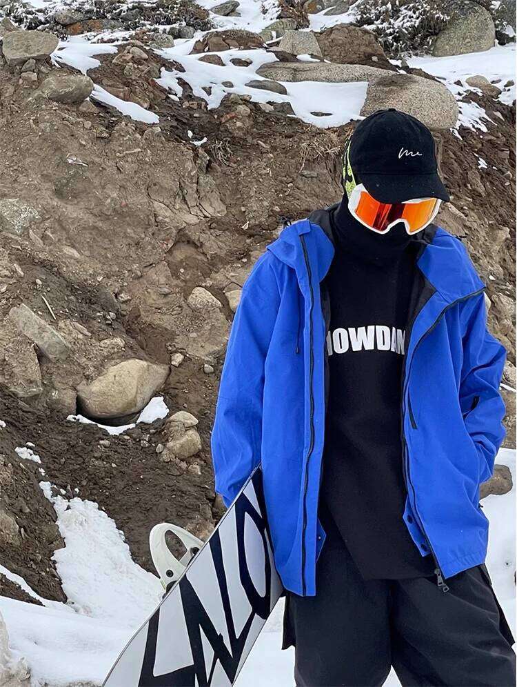 Unisex Ski Jacket For Men Women Windproof Winter Overalls Hoodie Waterproof Oversized Outdoor Jackets Snowboard Sports Clothing