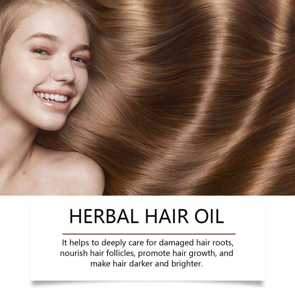 HOEGOA Herbal Effective Hydration Moisturizing Nourishing Scalp Improves Dry Frizzy Hair Care Oil