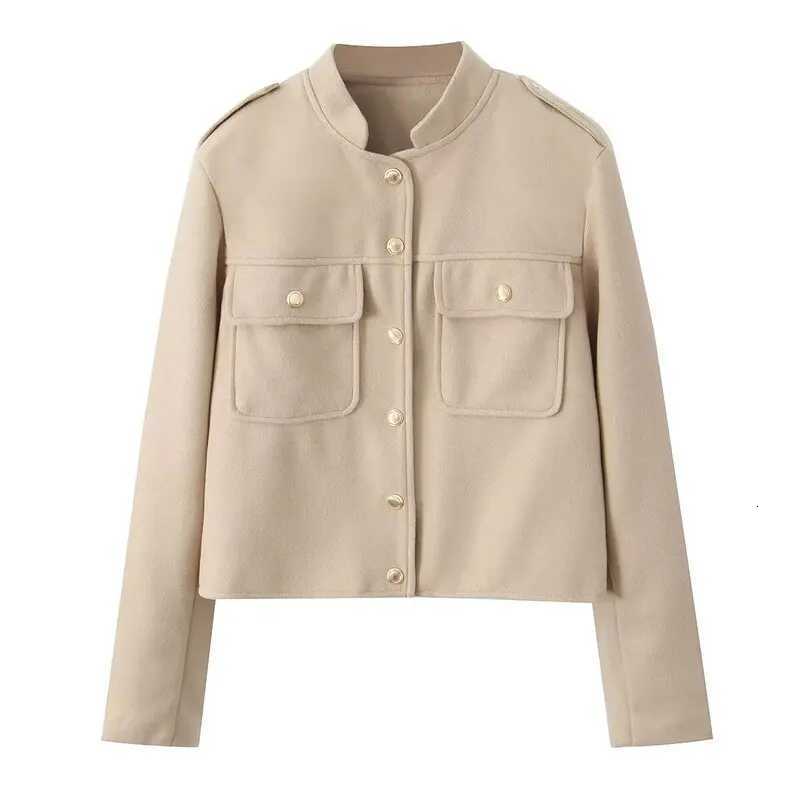 Autumn Winter New Sle Womens Soft ort Jaet Versatile Design Loose Fit Regular Length Faionable Outerwear 30292 Z250918