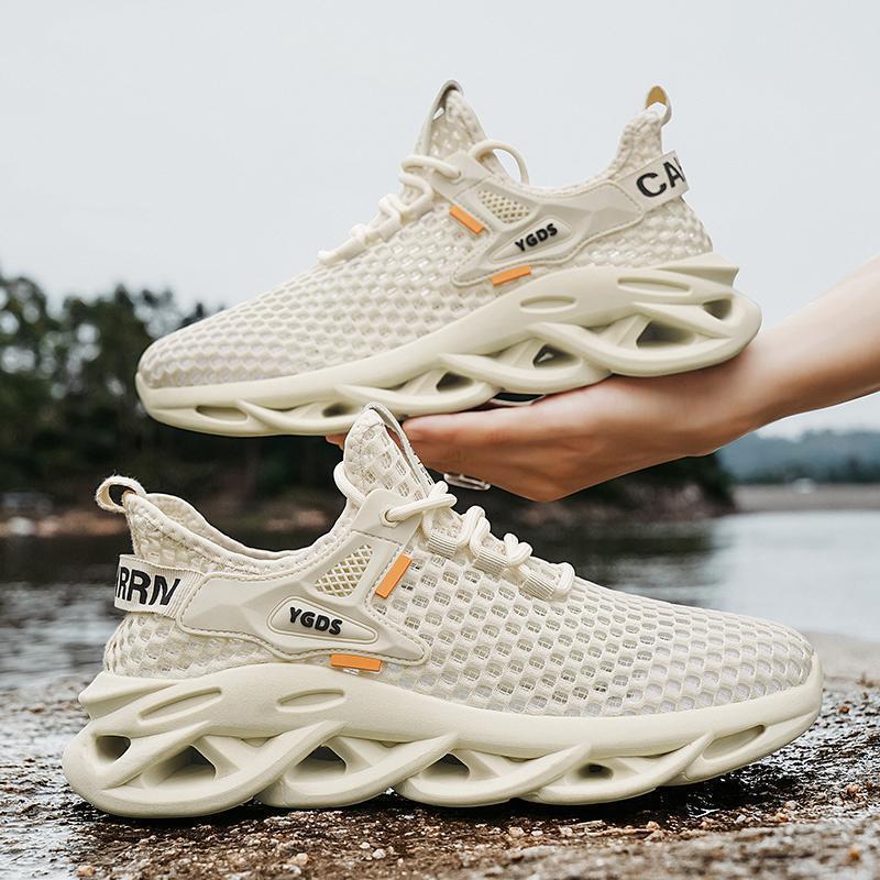 Summer Thin Lightweight Sandals Hollow Out Large Mesh Casual Running Sports Breathable Men's Shoes ddmymarket