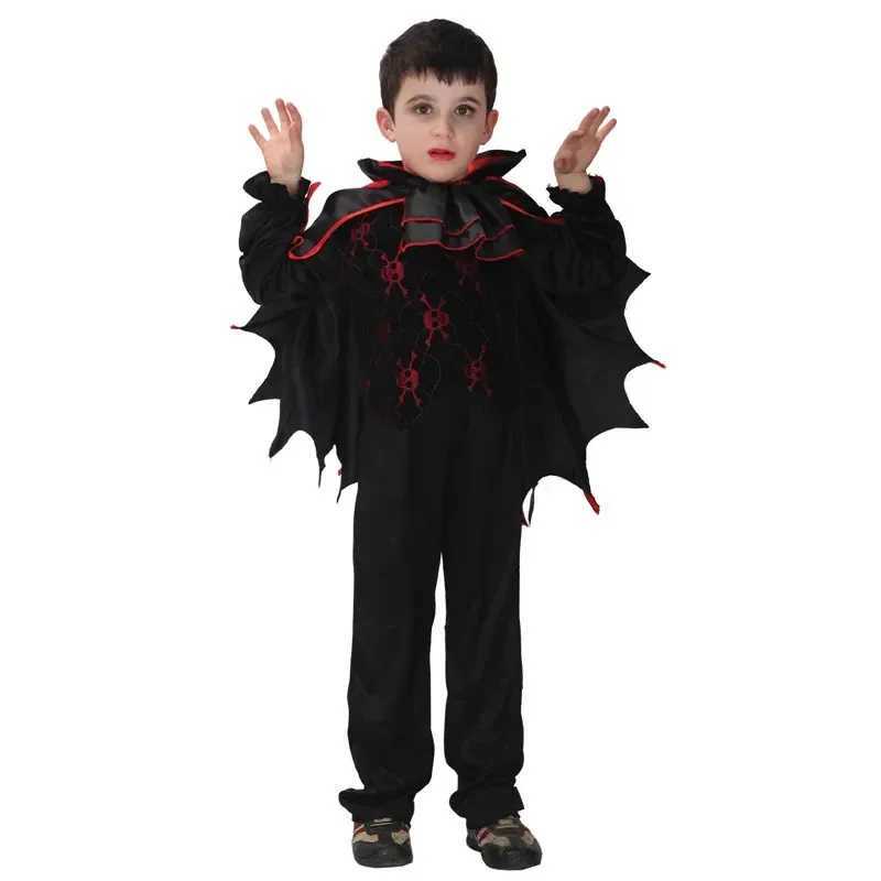 Kids Vampire Cosplay Costume Count Dracula Cosplay Boys Vampiress for Girls Purim Halloween Party Cosplay Fantasia Dress Up L250918