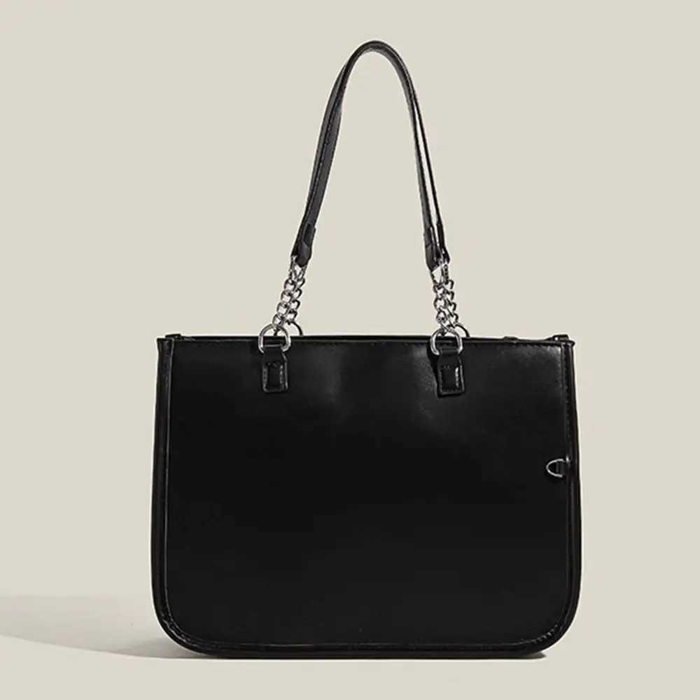 Ita Bags Womens Shoulder Bag Black Lolita Gothic Y2K Cute Tote Bag Transparent Jk Chains Square Large Capacity HandbagXJ250918