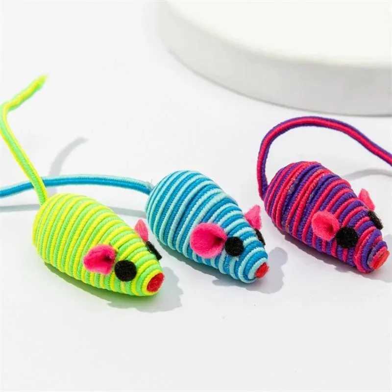 3Pcs Pet Cat Toy Color Winding Mouse Cat Toy Pet Supplies Cat Interactive Chew Toy Pet Accessories X250918