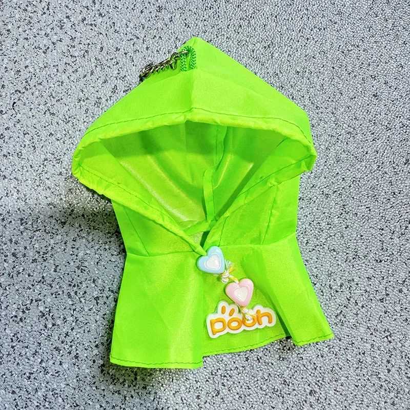 17cm Labubu Plush Doll Outfit Cute Green Yellow Raincoat Set DIY Accessories for The Monsters Dolls C250919