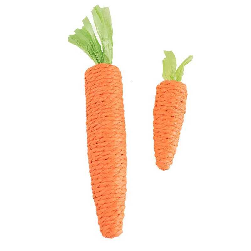 Interactive Cat Toys Sound Carrot Chew Stick for Teething Kittens Anti Bite Scratch Board Pet Training Supply Cuddle Stick X250918