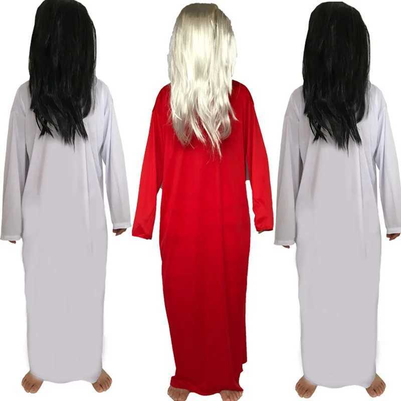 Sadako Costume Halloween Performance Costume Cosplay Sadako Costume Ghost Festival Costume Red White Cosplay Costumes L250918