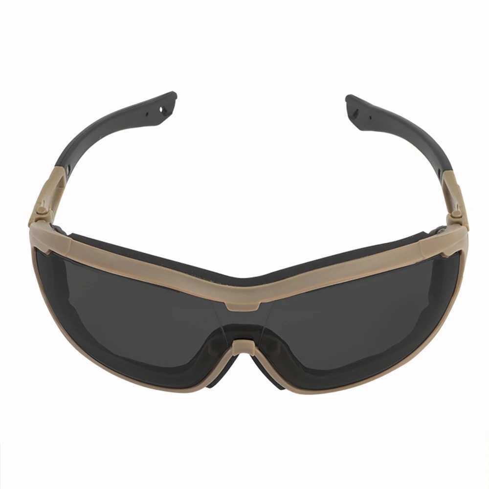 Tactical Polarized Glasses Sunglasses UV Lens Box Men Hiking Motorcycle Eyewear Airsoft Shooting Protection Goggles J250919