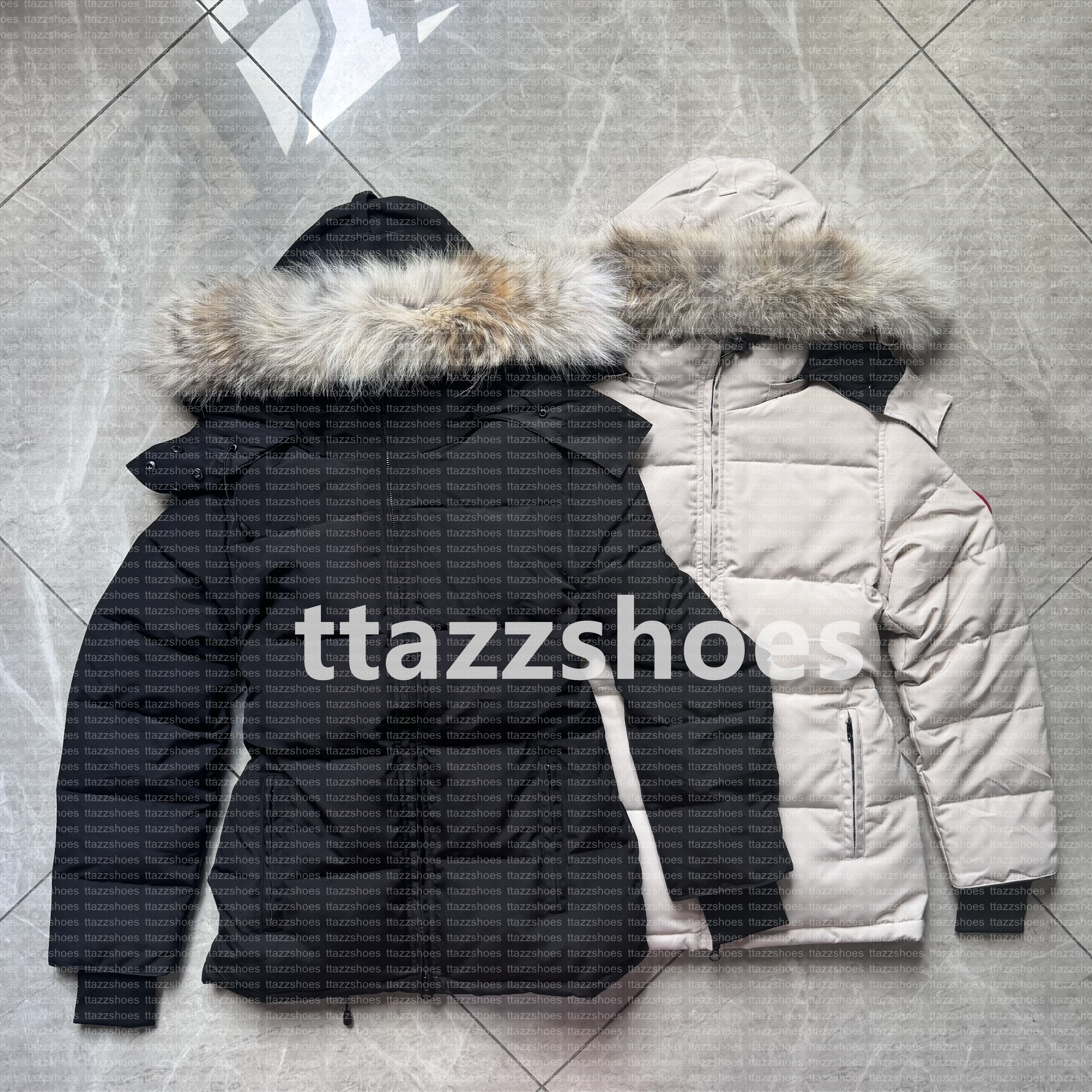Women Canada Puffer Jackets Designer Goosecoats Winter down Jacket Real Wolf Fur Outdoor Wyndham Windbreaker women Outerwear Luxury Parka Coats XS-XL