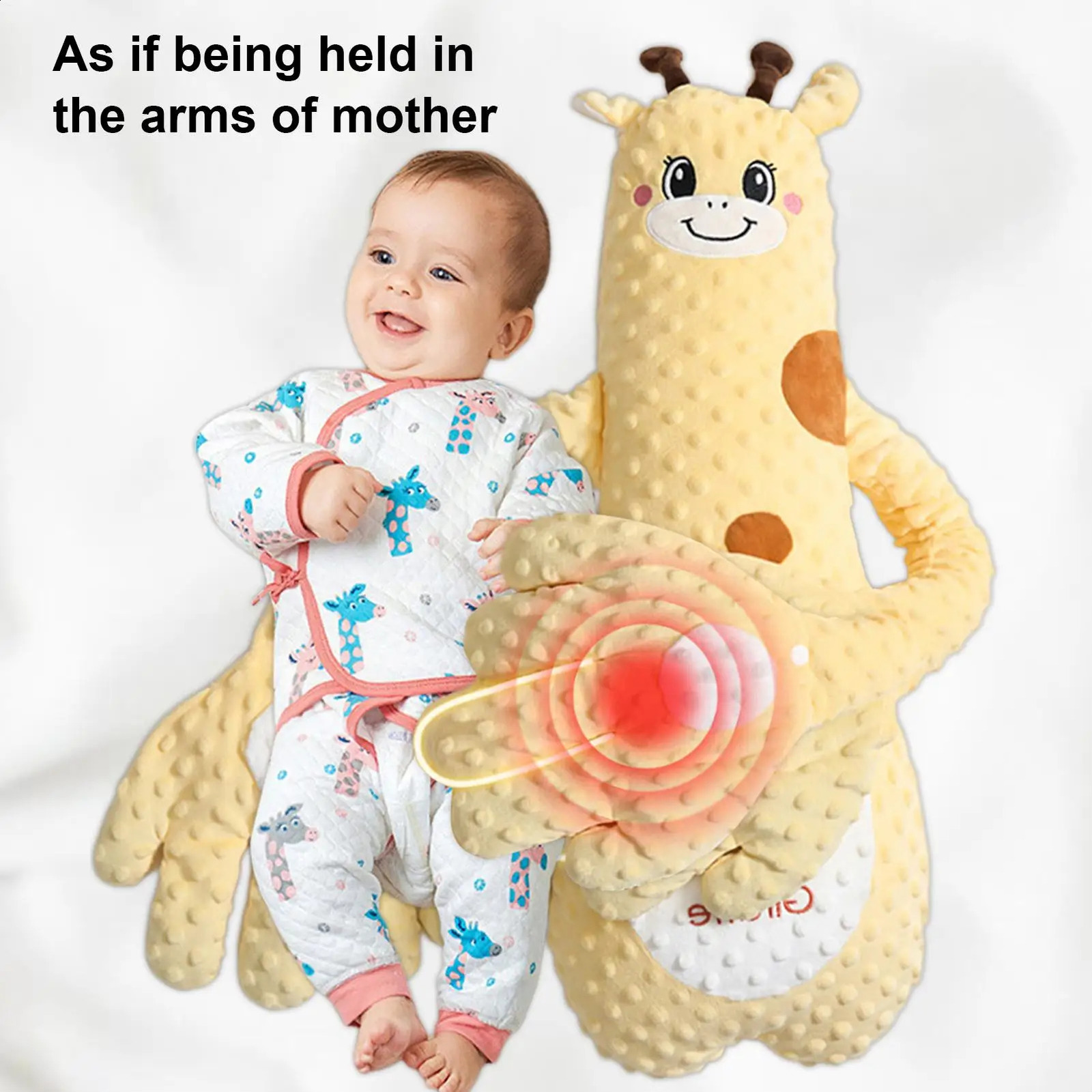 Baby Sleeping Patting Doll with Soothing Palm Remote 3 Adjustable Electric Baby Hand Pillow Soothing Palm Patting for Toddler 250918