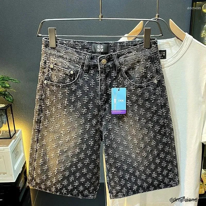Men's Shorts Workwear Pants Washed Denim Designer High Street Fashion Loose Fit Fir Straight Leg ddmyfriend
