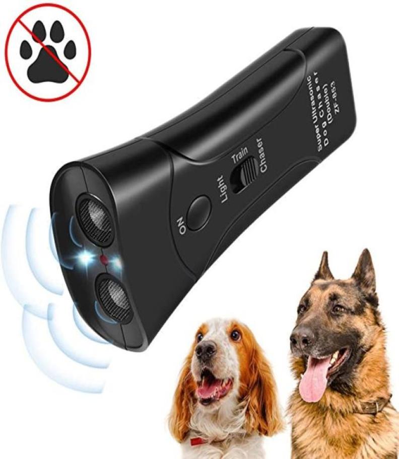 Upgraded Ultrasonic LED Anti Bark Devices Dogs Training Repeller Sonic Antibarking Stop Barking Device Pet Dog Trainer Tool GQ4045586832