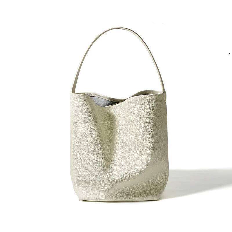Designer Bag Luxury Bag Soft Cowhide Bucket Commuting Large Capacity Lazy Style One-Shoulder Armpit Big Leather Women's Bag