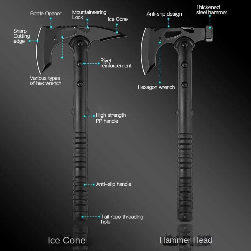 Devils Assault Axe Beg Opening Axe Camping Axe Lifesaving Axe Fire Axe Multifunction Raw Tools Outdoor Tactical Axe 250918