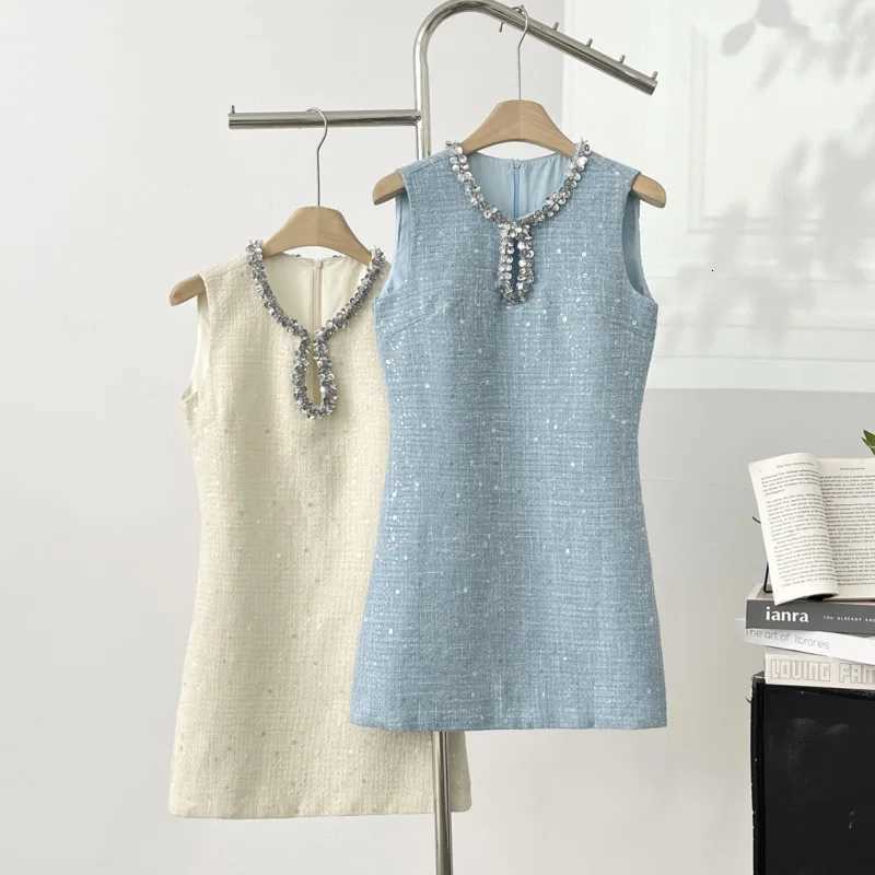 High Quality Luxury Small Fragrance Tweed Dresses For Women 2025 Sweet Short Summer Dress Party Vestidos Robes Roupas Feminina Z250918