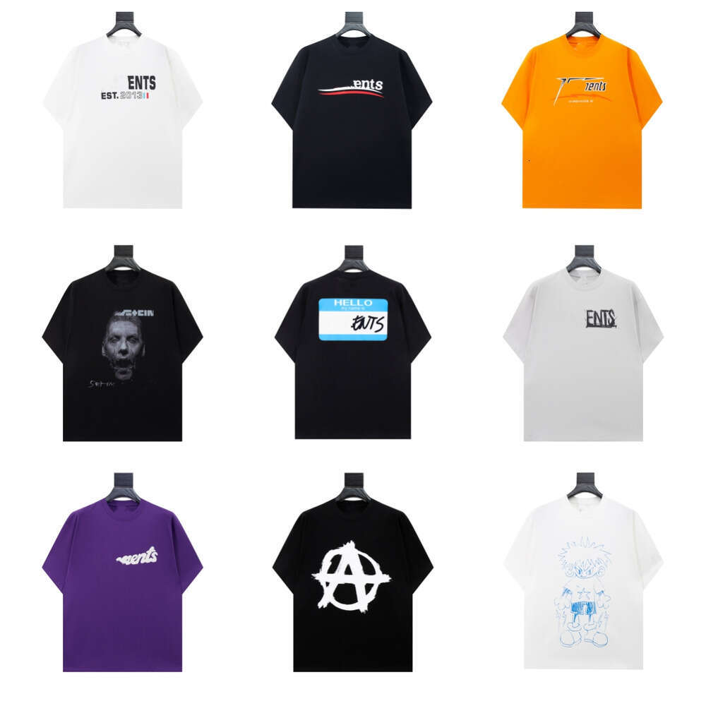 VTM Designer Vetemen Wave Coke Letters Men's And Women's Same Loose Short Sleeve Vtm Letter Print Multicoloured T-Shirt Summer Tees shirts