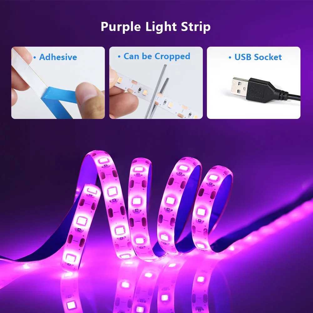 DC 5V USB LED Grow Light Strip Light Full Spectrum Plant Light Greenhouse Phytolamp for Plants Hydroponics Growing Grow Lamp C250919