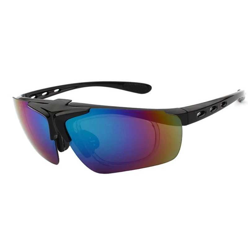 Flipup Airsoft Shooting Glasses with Myopia Frame Antiimpact Paintball Hunting Goggles UV400 Hiking Camping Fishing Eyewear J250919