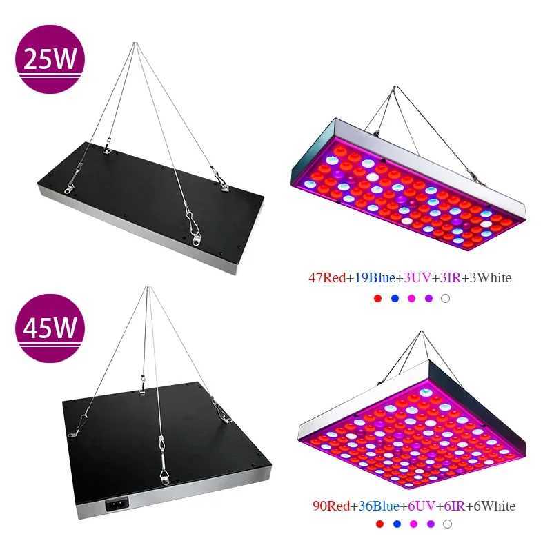 LED Grow Light 25W 45W Indoor Phytolampy AC 220V Plant Seeds Lamp Full Spectrum Led Panel 110V Greenhouse Fito Hydroponics Bulb C250919
