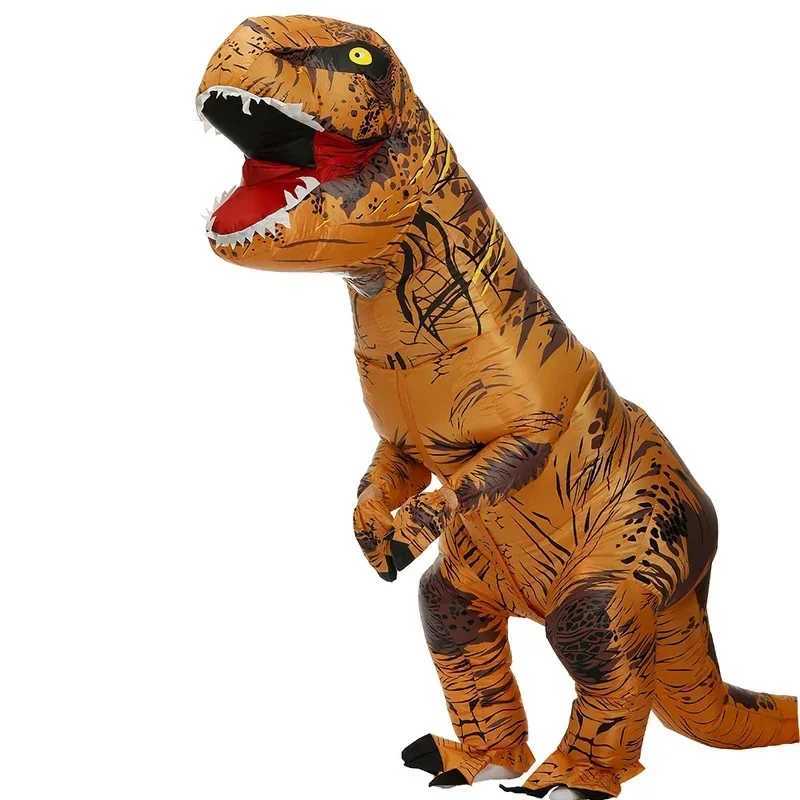 Halloween Trex dinosaur inflatable costume funny cool dress suits for adult kids Purim animal cosplay costume for men women L250918