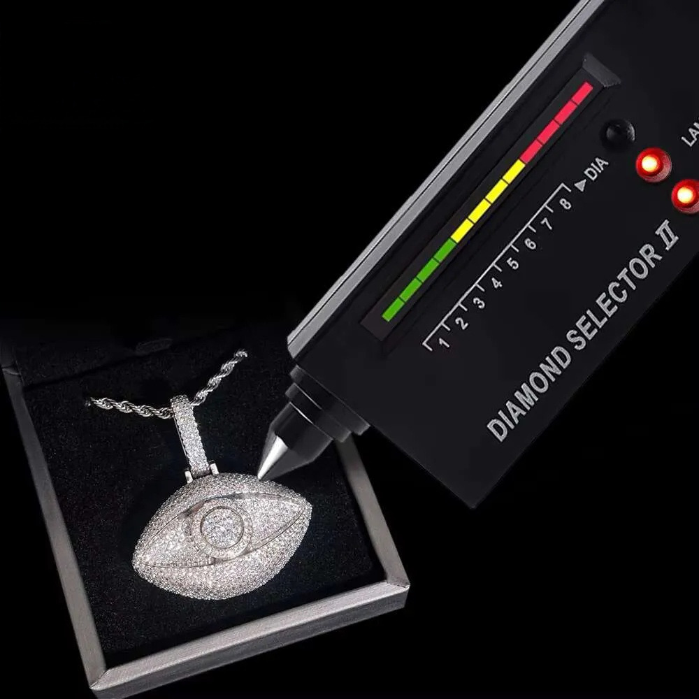 Classic Custom Sterling Sier Hip Hop Jewelry Iced Out VVS Moissanite Dia Pendant Necklace ddmyfriend