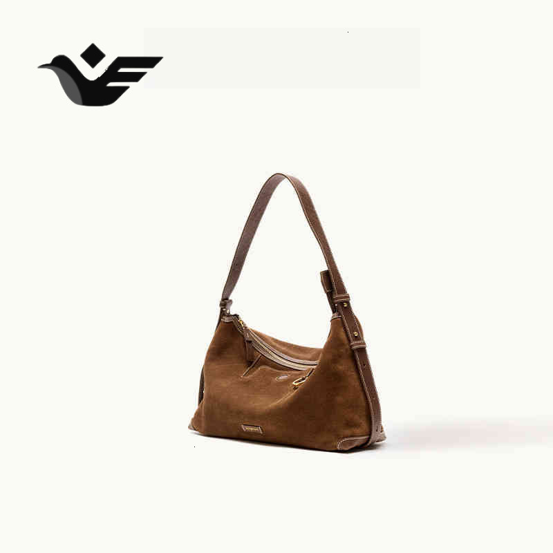 Feiyan Free Shipping New Designer Bag 2025 High-quality Trendy Shallow Bag Suede Underarm Bag Multifunctional Casual Women's Dumpling Bag