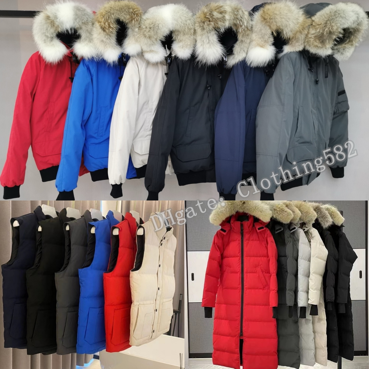 puffer jacket doudoune luxe coat designer jacket down jacket mens jacket womens unisex warm coat real-duck-down wolf-fur collar XS-XXL winter jacket men