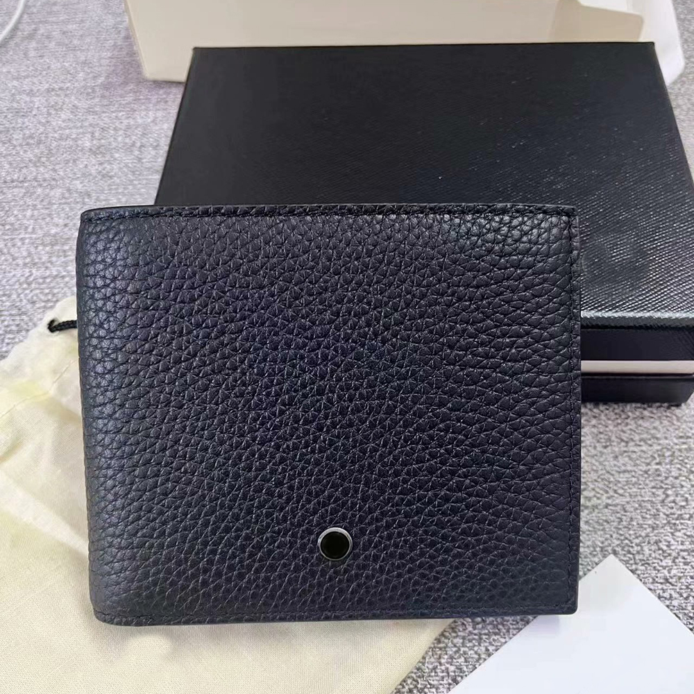 Genuine Leather Men's Wallet Top Quality Designer Wallet Cardholder New Style Passport Wallet Credit Card Cash Pocket Coin Pure Ladies Bag Thin Women's Wallet