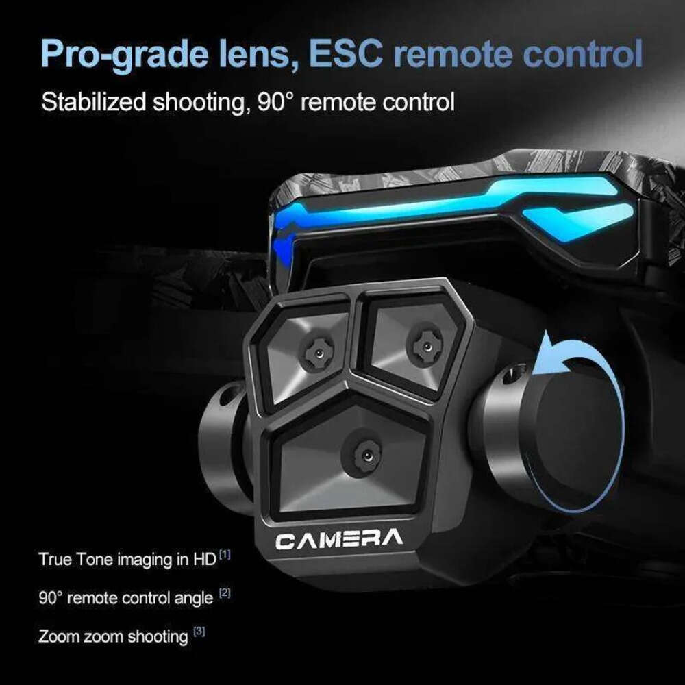 New D13 Drone 4K Professional Three HD Camera With Large Screen 5G WIFI FPV Dron Brushless Optical Flow Hover Folding Quadcopter