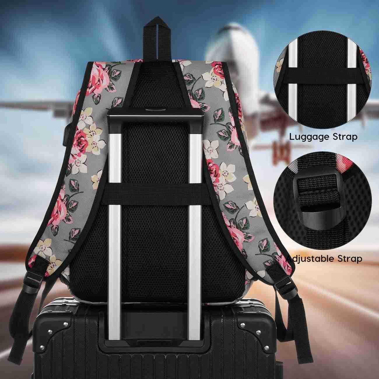 Black Backpack for Women MenCasual School Backpack Teen Boys and Girls 156 Inch Laptop Bookbag with USB Charger for College High School Travel Busines