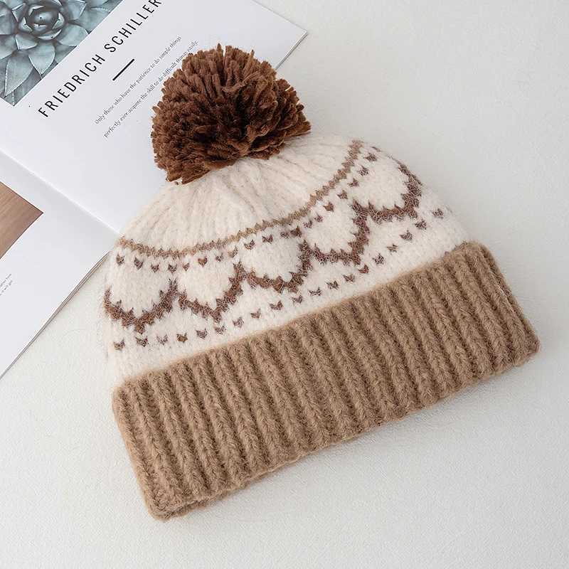 New Wen Winter Pps Knit Hat Fashion Beanie Hats For Wen Streetwear Winter Dan Hat Y250920