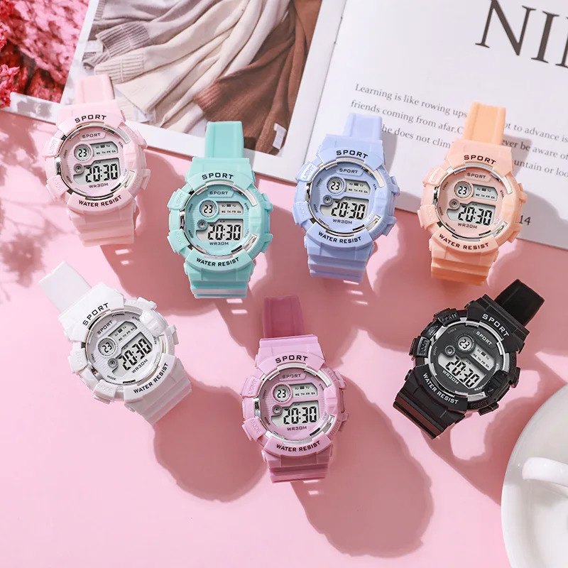 Fashion Kids Watches Luminous Waterproof Sports Digital Watch Alarm Clock Watches Boys Girls Student Smart Electronic Watch Gift 250919